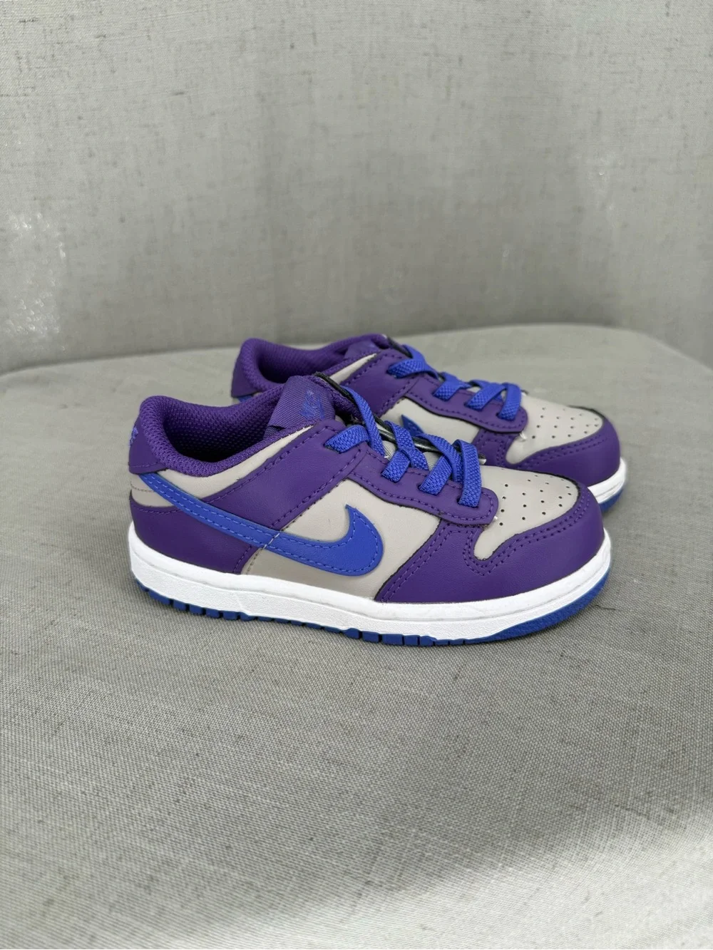 Toddler's Nike Dunk Low College Grey/Persian Violet (FB9107 007) - Sz 9c